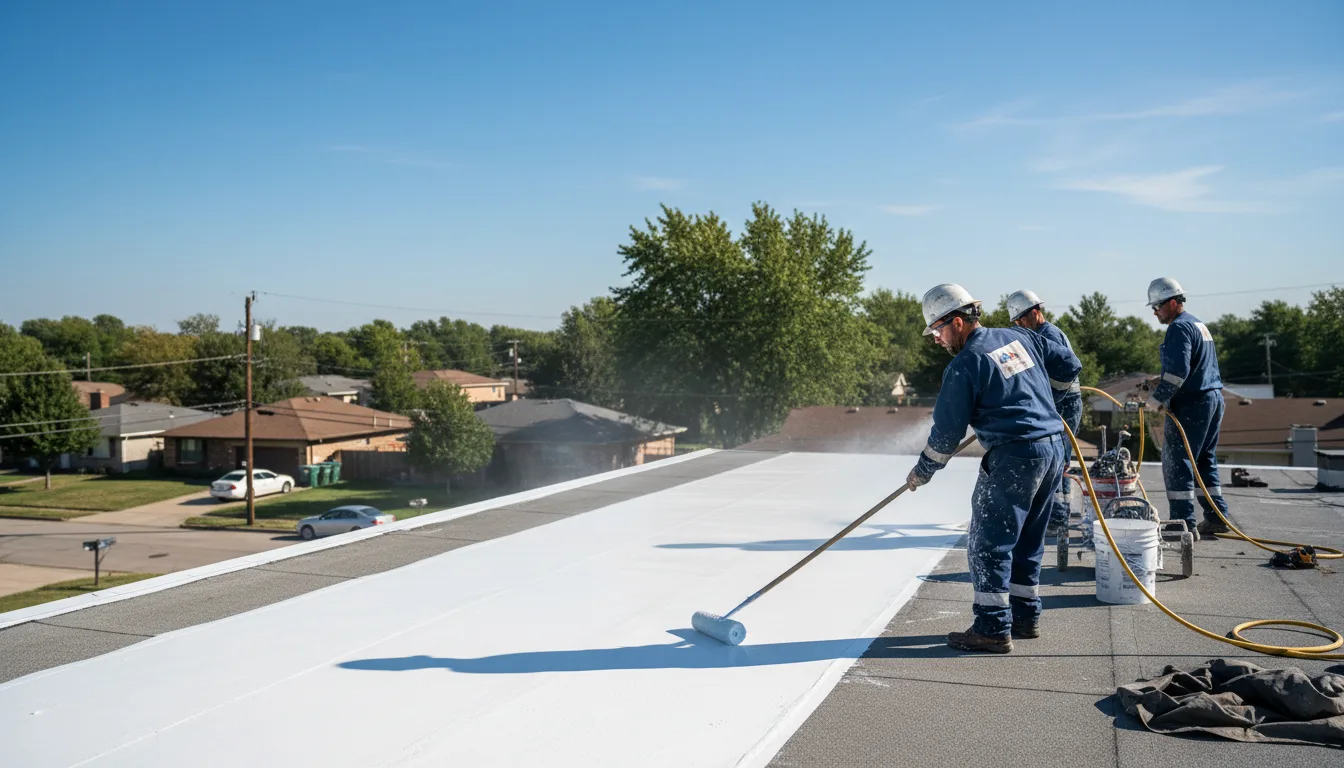 Commercial roof coating in Haddock, GA near me